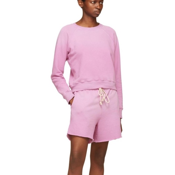 RE/DONE HANES Edition Classic Raglan In Faded Blossom Size S - Picture 1 of 8